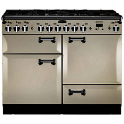 Rangemaster Leckford 110cm Dual Fuel Range Cooker Ivory/Chrome